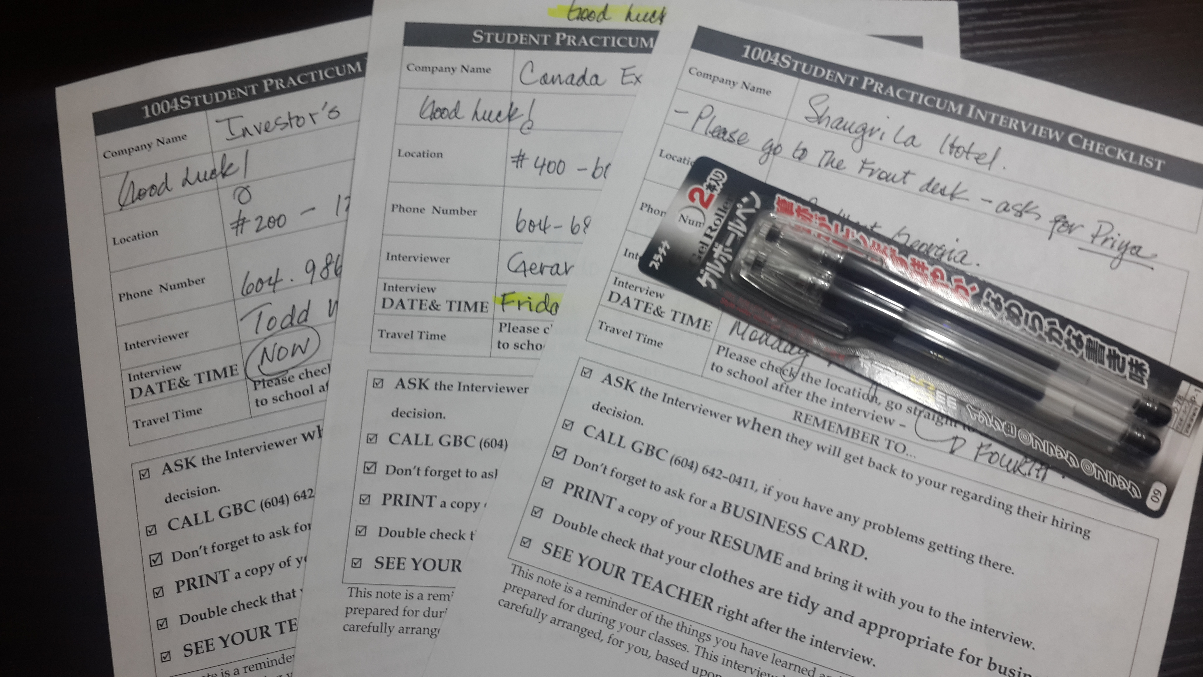 GBC Practicum Interview