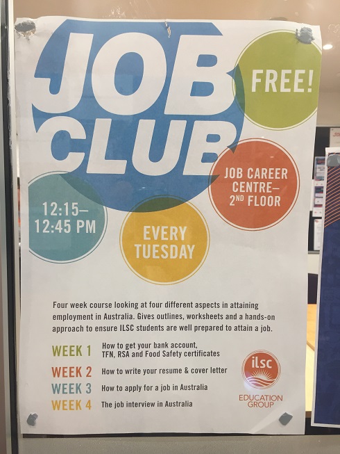 ILSCп in Brisbane- п activity 'Job club'
